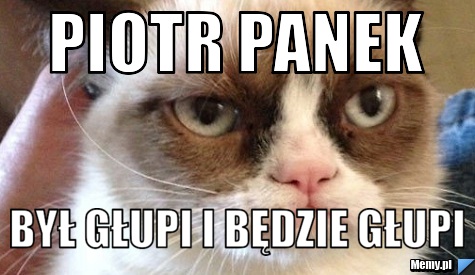 Piotr panek      był głupi i będzie głupi