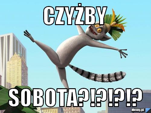 Czyżby  sobota?!?!?!?