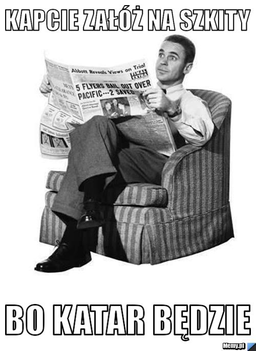 Kapcie zał&oacute;ż na szkity bo katar będzie