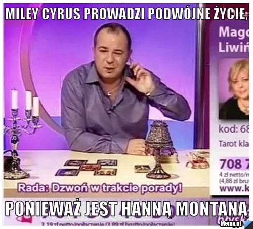 Miley Cyrus prowadzi podwójne życie,  ponieważ jest Hanną Montaną