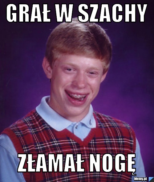 Grał w szachy złamał nogę