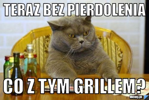 Teraz bez pierdolenia co z tym grillem?