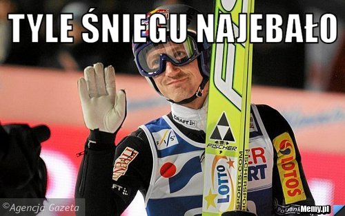 TYLE śniegu najebało 