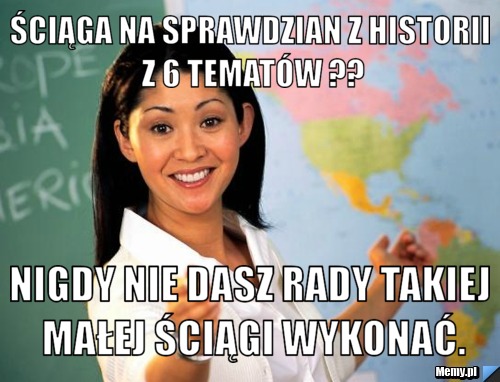 Ściąga na sprawdzian z historii z 6 temat&oacute;w ?? Nigdy nie dasz rady takiej małej ściągi wykonać.
