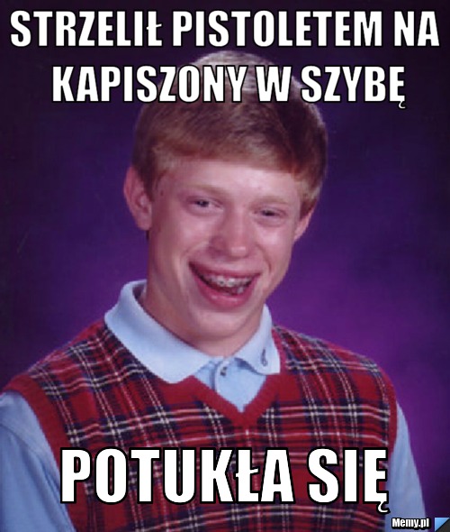 Strzelił pistoletem na kapiszony w szybę Potukła się 