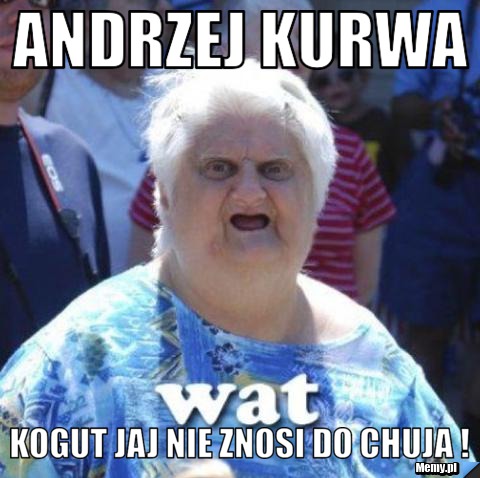 Andrzej kurwa  kogut jaj nie znosi do chuja ! 