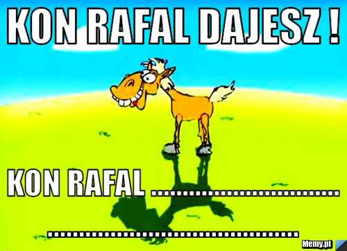 Kon rafal dajesz ! kon rafal ......................................................................