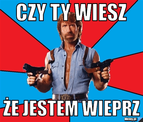 Czy ty wiesz że jestem wieprz