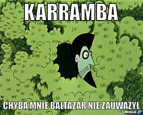 Karramba chyba mnie baltazar nie zauważył