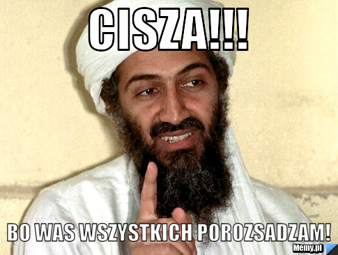 Cisza!!! Bo was wszystkich porozsadzam!