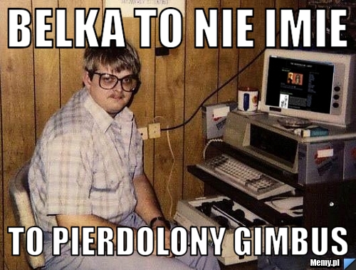 Belka to nie imie to pierdolony gimbus