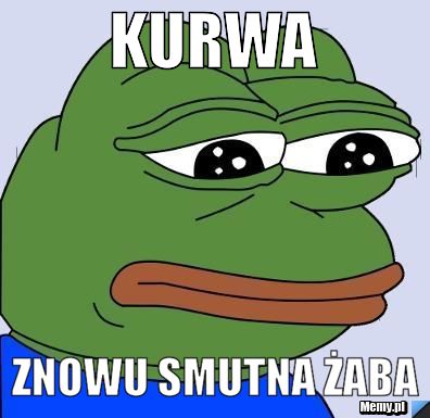 KURWA ZNOWU SMUTNA ŻABA