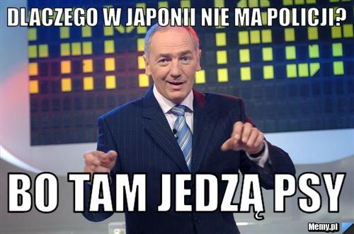 Dlaczego w japonii nie ma policji? bo tam jedzą psy