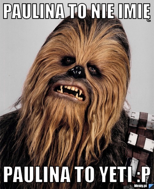 Paulina to nie imię  paulina to yeti :p