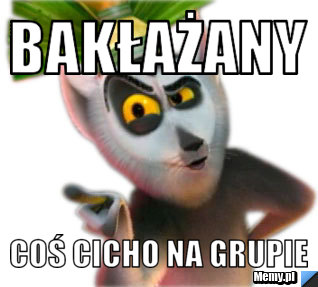 Bakłażany coś cicho na grupie