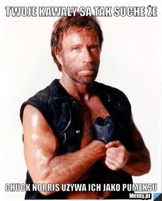 Twoje kawały są tak suche że chuck norris używa ich jako pumeksu