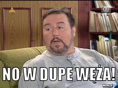  NO W DUPE WĘŻA!