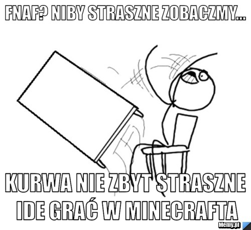 FNAF? niby straszne zobaczmy... kurwa nie zbyt straszne ide grać w minecrafta