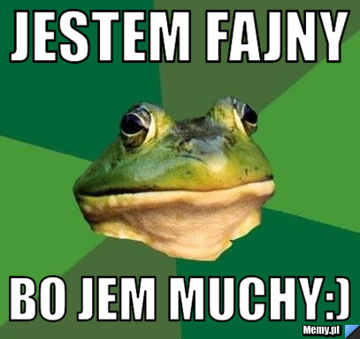 Jestem fajny bo jem muchy:)