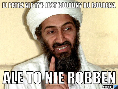 Ej patrz ale typ jest podobny do robbena ale to nie robben