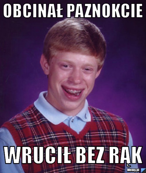 Obcinał paznokcie wrucił bez rąk