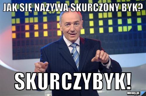 Jak się nazywa skurczony byk? skurczybyk!