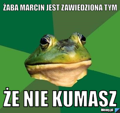 żaba marcin jest zawiedziona tym że nie kumasz 
