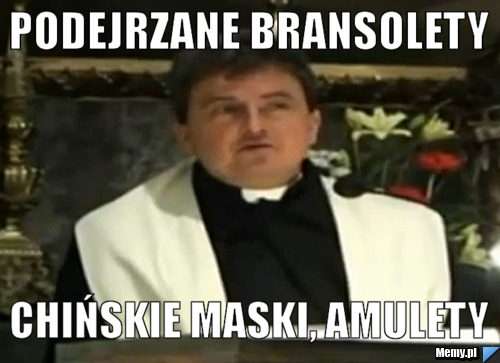 Podejrzane bransolety Chińskie maski, amulety