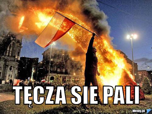 tęcza sie pali