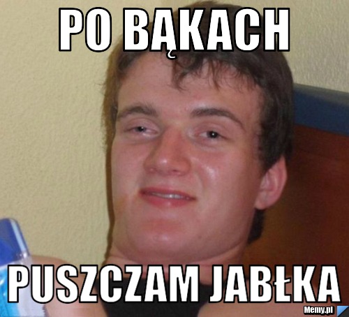 Po bąkach puszczam jabłka