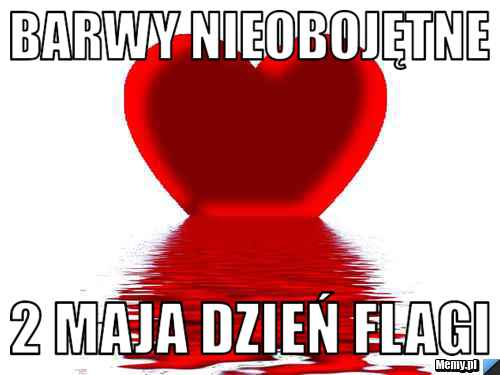 BARWY NIEOBOJĘTNE 2 MAJA DZIEŃ FLAGI