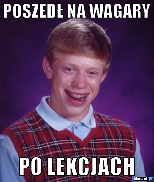 Poszedł na wagary po lekcjach 