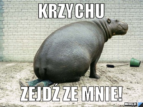Krzychu Zejdź ze mnie!