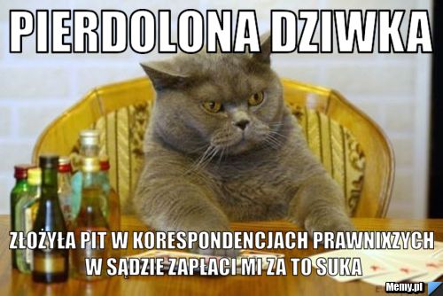 Pierdolona dziwka Złożyła pit w korespondencjach prawnixzych w sądzie zapłaci mi za to suka