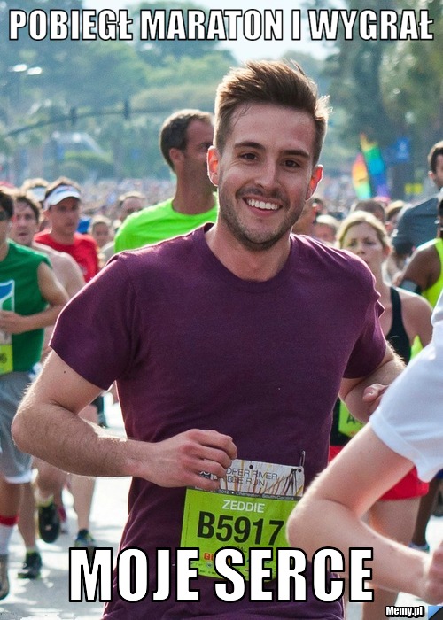 Pobiegł maraton i wygrał moje serce
