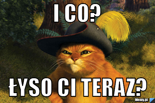 I co? Łyso ci teraz?