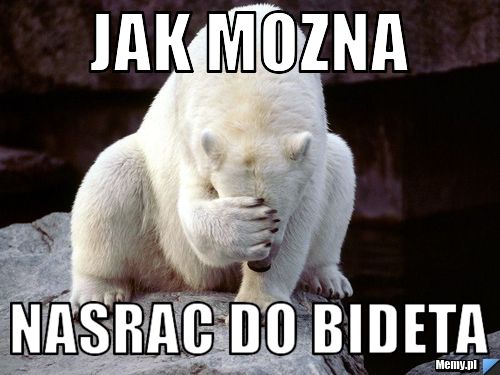 Jak mozna  nasrac do bideta