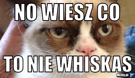 No wiesz co  to nie whiskas