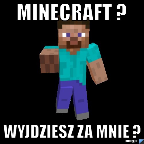 Minecraft ? Wyjdziesz za mnie ?