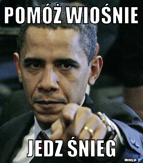 Pomóż wiośnie  jedz śnieg 