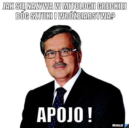 Jak się nazywa w mitologii greckiej bóg sztuki i wróżbiarstwa? APOJO !