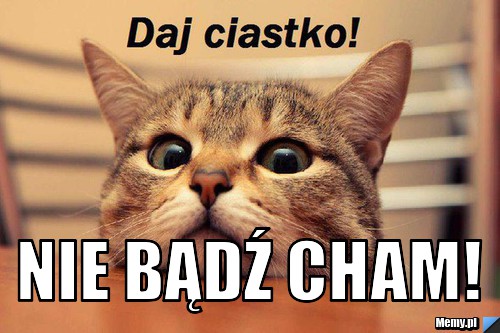  Nie bądź cham!
