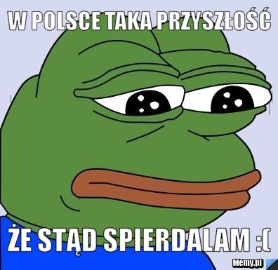 W POLSCE TAKA PRZYSZŁOŚĆ ŻE STĄD SPIERDALAM :(