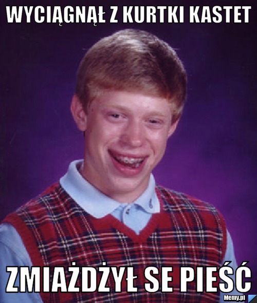 Wyciągnął z kurtki kastet Zmiażdżył se pieść