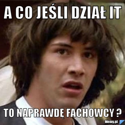 A co jeśli dział IT  to naprawdę Fachowcy ?