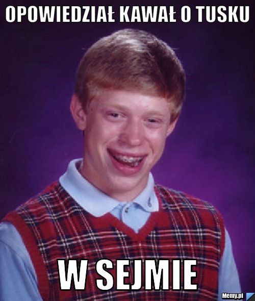Opowiedział kawał o tusku w sejmie