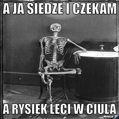 A ja siedze i czekam A Rysiek leci w ciula