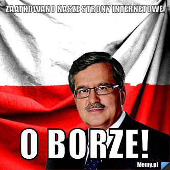 Zaatkowano nasze strony internetowe. o borze!