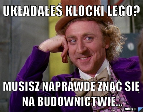 Układałeś klocki LEGO? Musisz naprawde znać się na BUDOWNICTWIE...