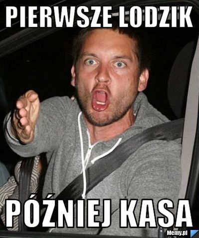 Pierwsze lodzik później kasa